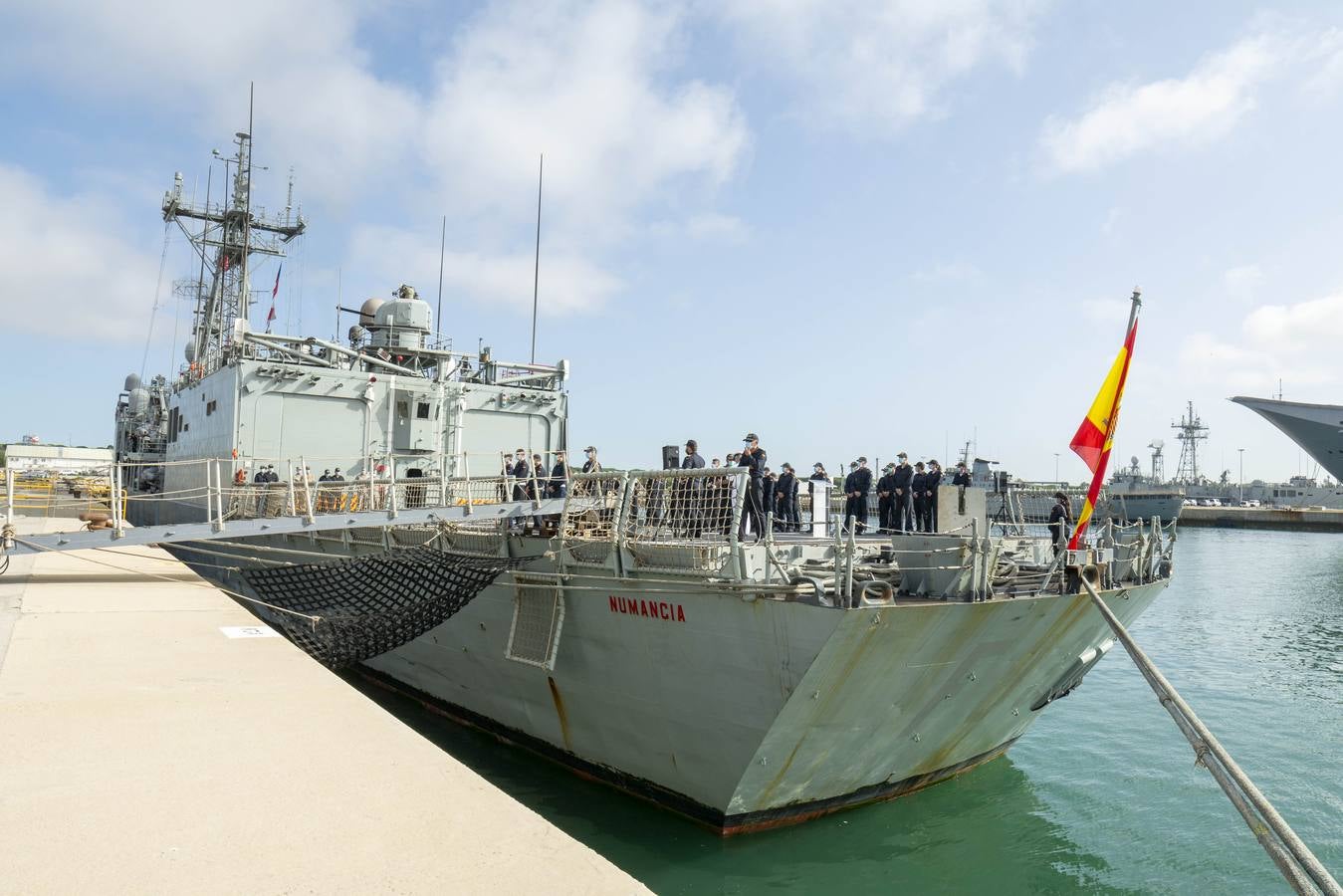 Fotos el regreso de la fragata Numancia, en imágenes