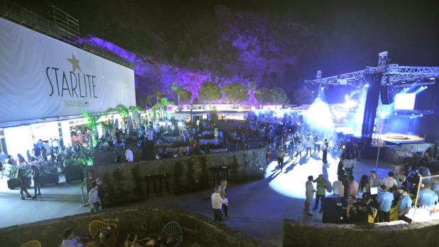Recinto de Starlite, en mitad de una cantera