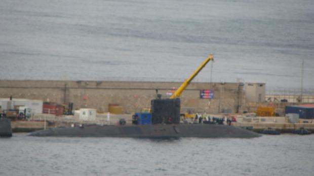 Imagen del «HMS Talent» en la base naval de Gibraltar el pasado mes de septiembre.