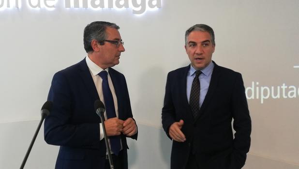 Bendodo junto a Francisco Salado, presidente en funciones de la Diputación de Málaga.
