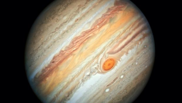 Superficie de Júpiter, fotografiada por el Hubble este verano