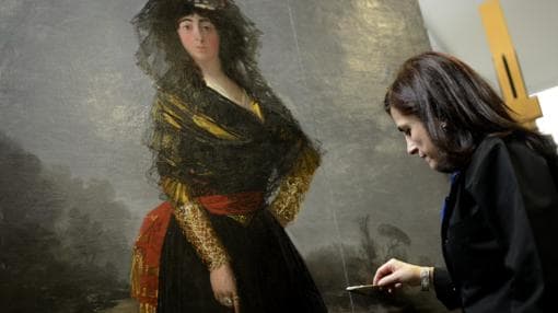 La «Duquesa de Alba de negro», de Goya, recobra su ...