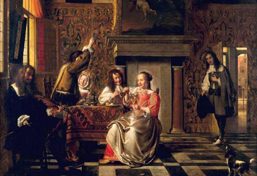 «Conversación», de Pieter de Hooch