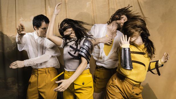 Los actores José Luis Bustillo, Verónica Morales, Koldo Aróstegui y Celia Vioque en «Melodrama»