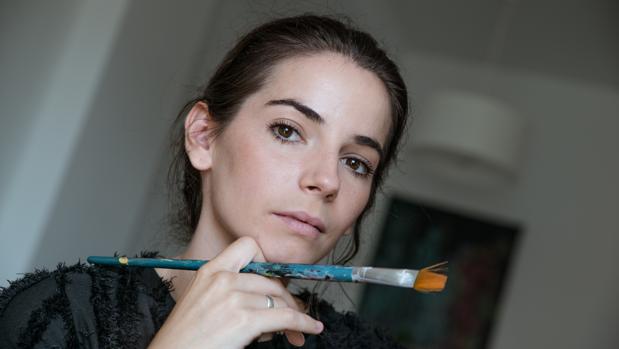 María José Morón trabajando en una de sus obras