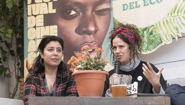 Las directoras Naziha Arebi y Reem Saleh
