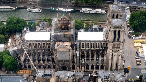 Estado actual de la catedral de Notre Dame, en París