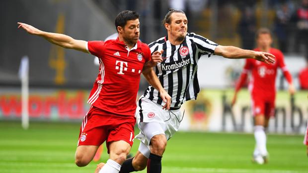 Xabi Alonso, en el partido ante el Eintracht
