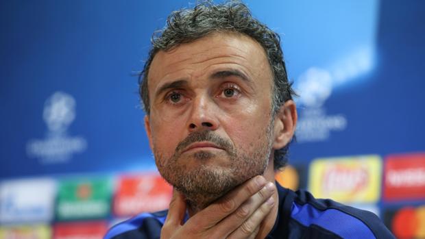 Luis Enrique, en la rueda de prensa