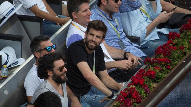 Gerard Piqué, en la madrileña Caja Mágica