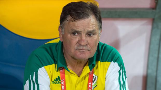 Camacho, entrenador de Gabón, en el partido ante Marruecos