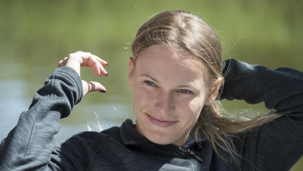 Wozniacki, durante la entrevista con ABC