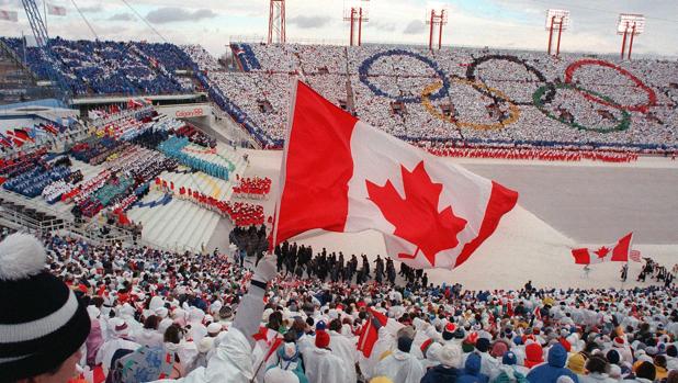 Una imagen de Calgary, durante los Juegos Olímpicos de 1988