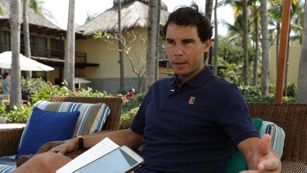 Rafa Nadal, en su hotel de Acapulco