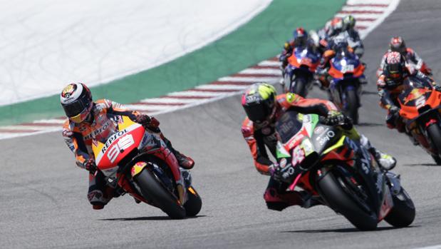 Jorge Lorenzo, durante el Gran Premio de Austin