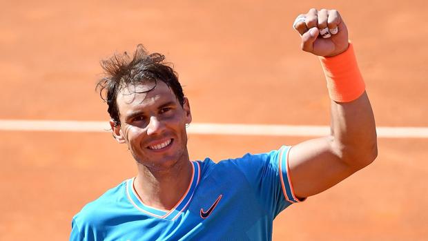 Rafael Nadal después de ganar a Verdasco en Roma