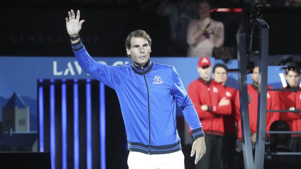 Nadal, durante la Laver Cup