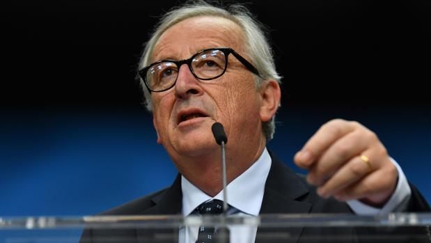 Jean-Claude Juncker, presidente de la Comisión Europea, en una rueda de prensa en Bruselas