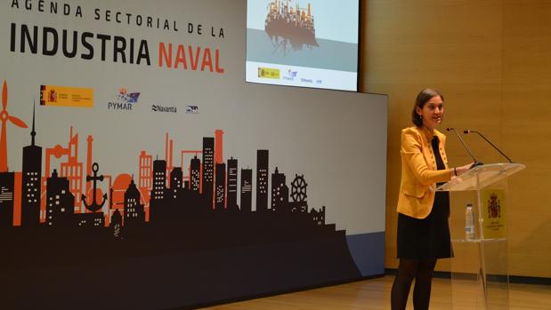 La ministra Reyes Maroto, esta mañana