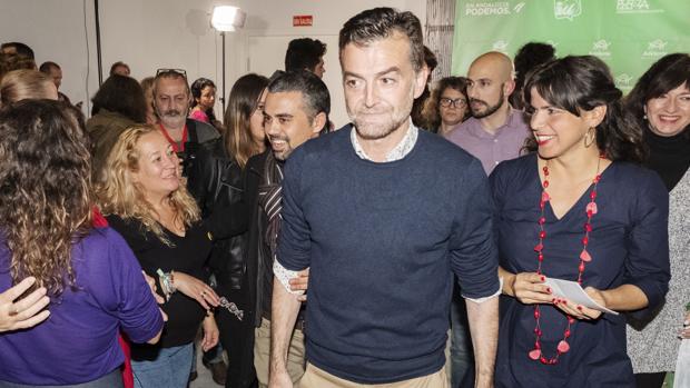 El coordinador andaluz de IU y cabeza de lista de Adelante Andalucía por Sevilla, Antonio Maíllo