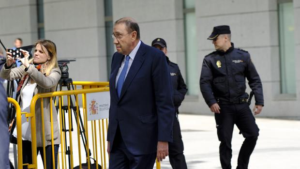 Mauricio Casals, a su llegada a la Audiencia Nacional