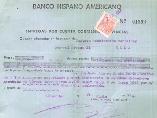 Ingreso en el Banco Hispano Americano