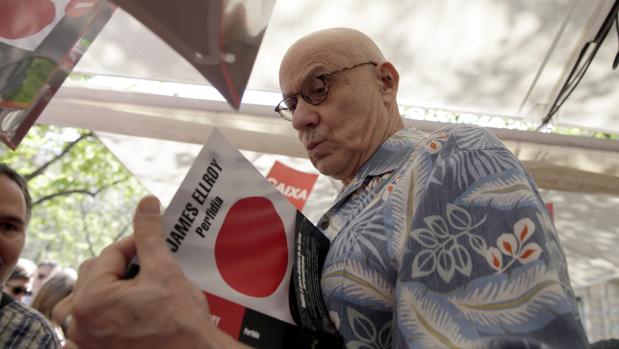 James Ellroy, durante una de sus últimas visitas a Barcelona