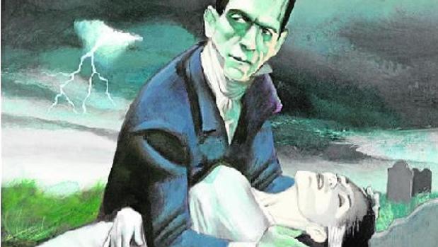 Ilustración de Frankenstein de Fernando Vicente