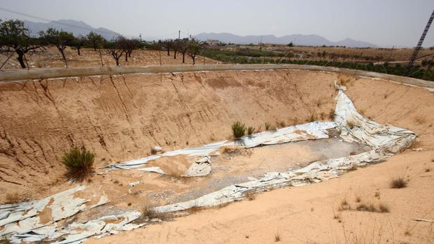Embalse de La Murada, zona receptora del agua del trasvase Tajo-Segura