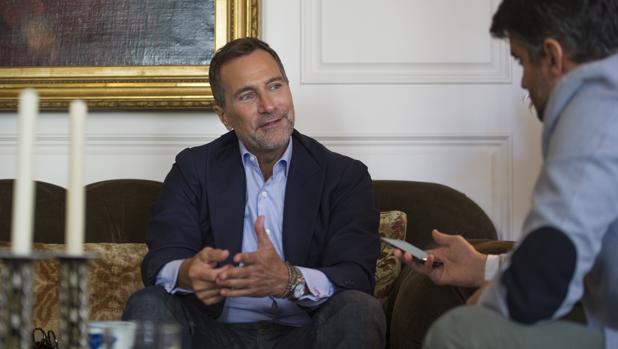 El ex embajador en España, durante la entrevista