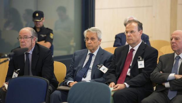 Gayoso y Pego durante el juicio por las prejubilaciones millonarias
