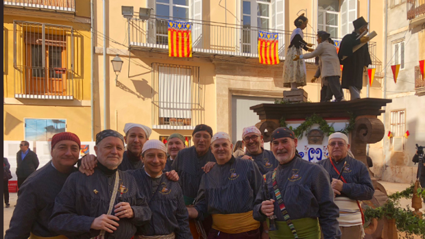 Imagen de la falla plantada este fin de semana en Valencia, reproducción de la levantada en 1895