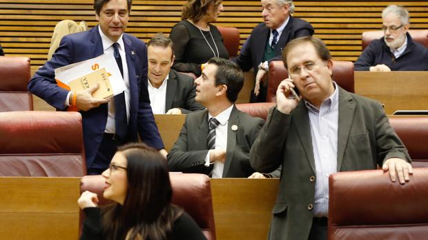 Imagen del grupo de Ciudadanos en las Cortes Valencianas