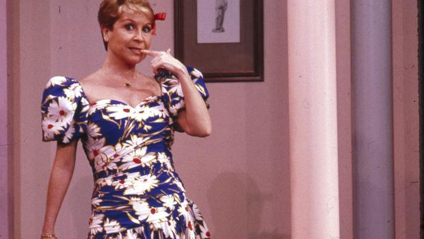 Lina Morgan, durante una obra en el teatro de La Latina