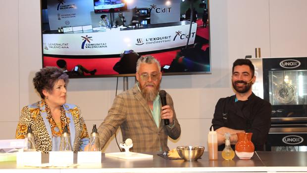Un momento de la demostración de Alere/Dolia en la feria Alicante Gastronómica