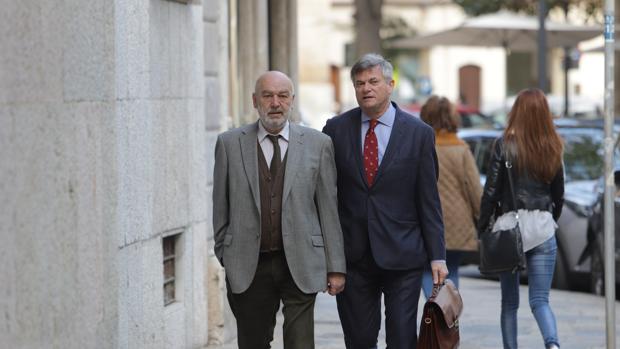 El juez que instruye el caso Cursach, Miguel Florit, a su llegada al Tribunal Superior de Justicia de Baleares