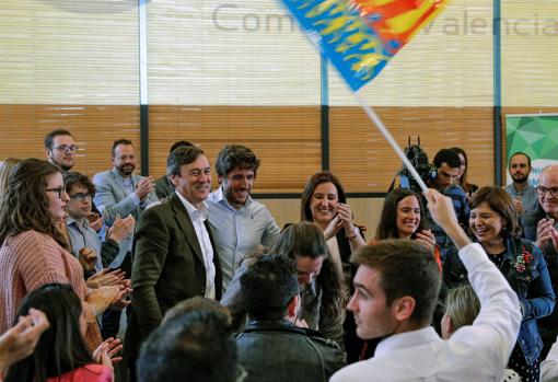 Imagen del acto celebrado este lunes por el PP en Valencia