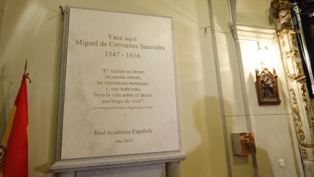 Tumba de Cervantes en el Convento de las Trinitarias