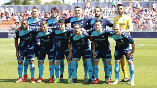 Alineación del Albacete en el Cerro del Espino