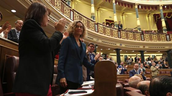 Meritxell Batet tras ser proclamada presidenta del Congreso de los Diputados