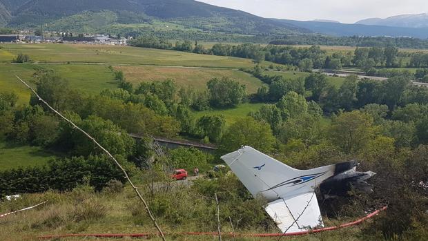 Imagen de la avioneta accidentada