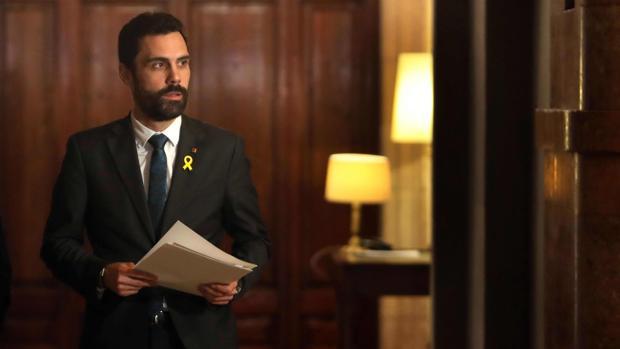 El presidente del Parlament, Roger Torrent