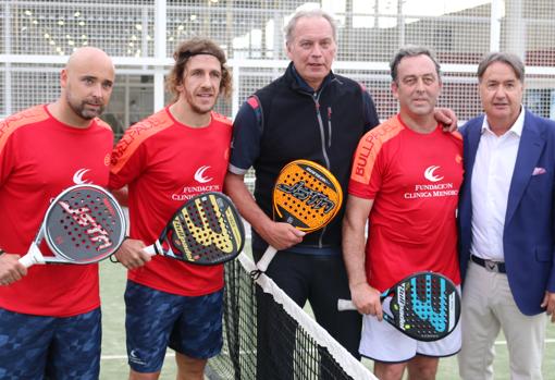 Bertín Osborne, tras salir victorioso en el torneo de pádel