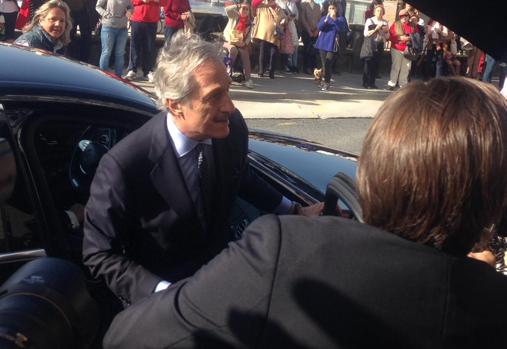 Roberto Torretta, a su llegada a la casa de los Ortega