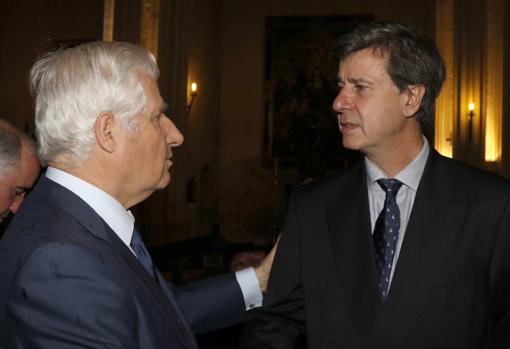 Carlos Fitz-james y Cayetano Martínez de Irujo en 2016