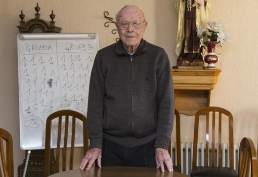 Vicente Giner, en su residencia de San Juan