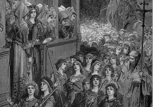 La Cruzada Infantil, por Gustave Doré