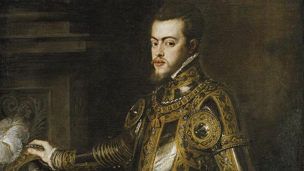Felipe, príncipe de Asturias, por Tiziano (1551).