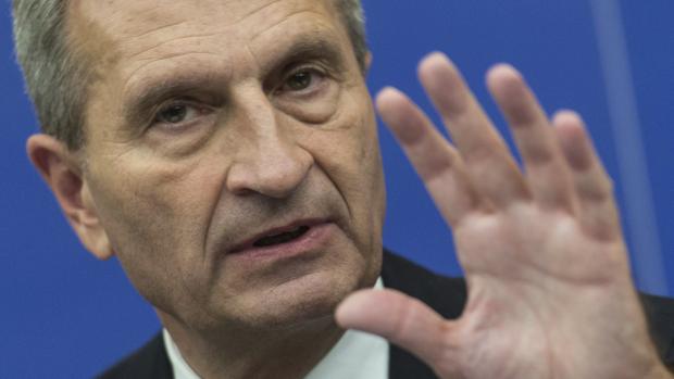 El comisario europeo del Presupuesto, Gunther Oettinger