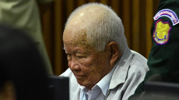 Khieu Samphan, en el juicio